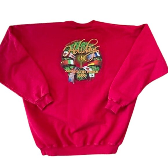 Walt Disney World Vintage 2006 Holidays Around The World Crew Neck Sweatshirt XL - Picture 4 of 5